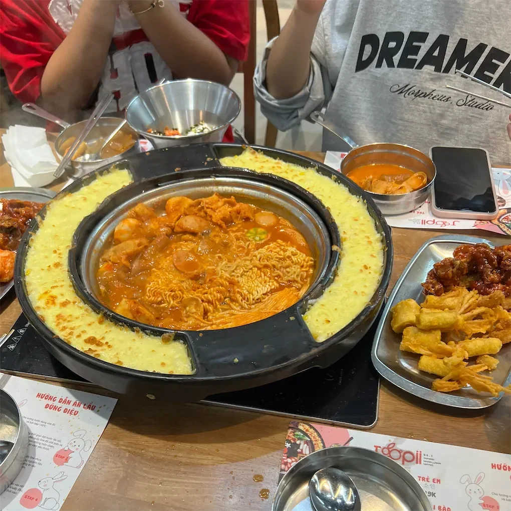 menu lẩu buffet hàn quốc joopii