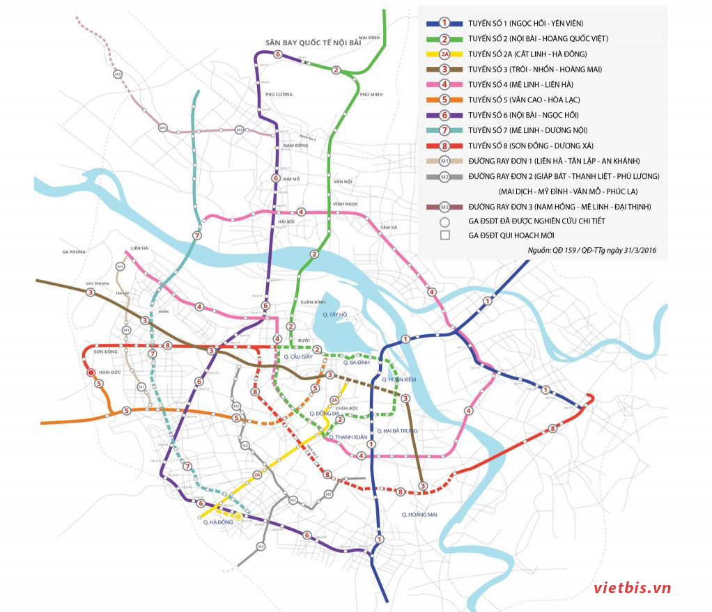 bản đồ metro hà nội