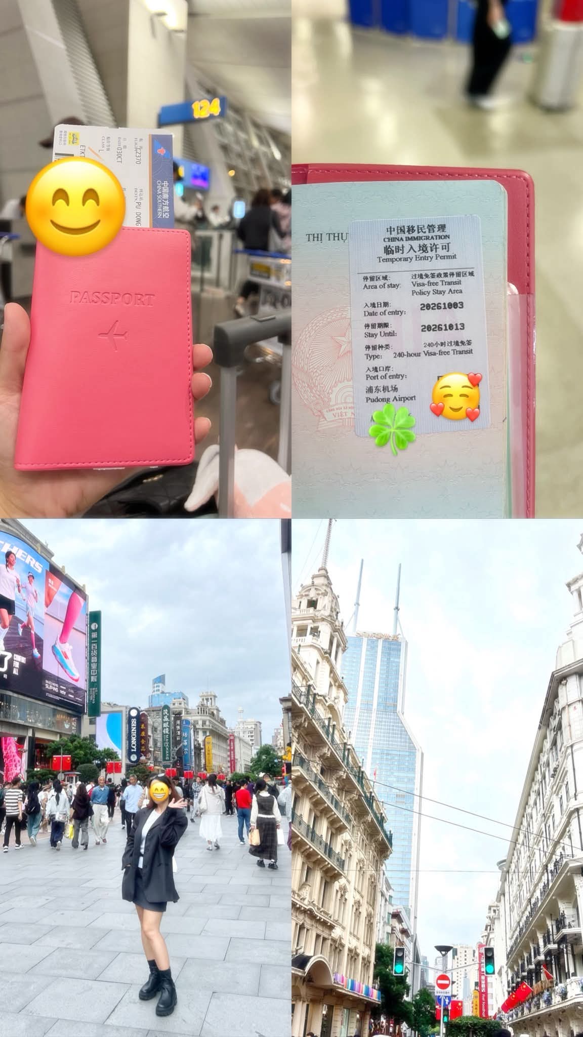Miễn visa trung quốc 240h đi shanghai thượng hải