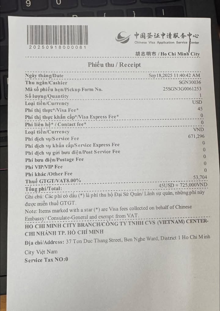 Tự Xin Visa L30 Trung Quốc Ở TP.HCM: Chia Sẻ Kinh Nghiệm Chi Tiết